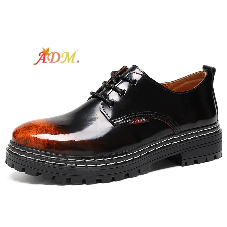 

ADM Walking Casual Leather Shoes Girl Korean Patent Leather Ladies Breathable Footwear Princess Banquet Shoes College, 3 colors