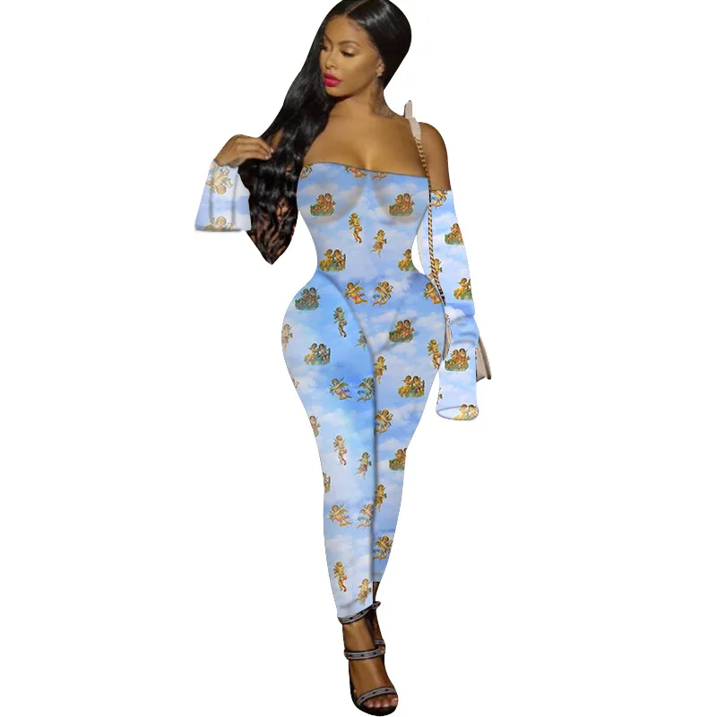 

Wholesale womens Holiday Leopard Print sexy jumpsuits and rompers, As picture