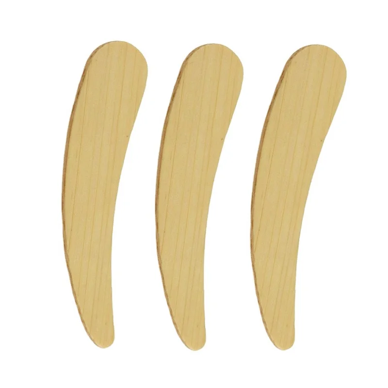 

Newest Eco Friendly OEM Custom Small Cosmetic Scoop Spoon Wooden Bamboo Mini Facial Cosmetic Cream Spatula