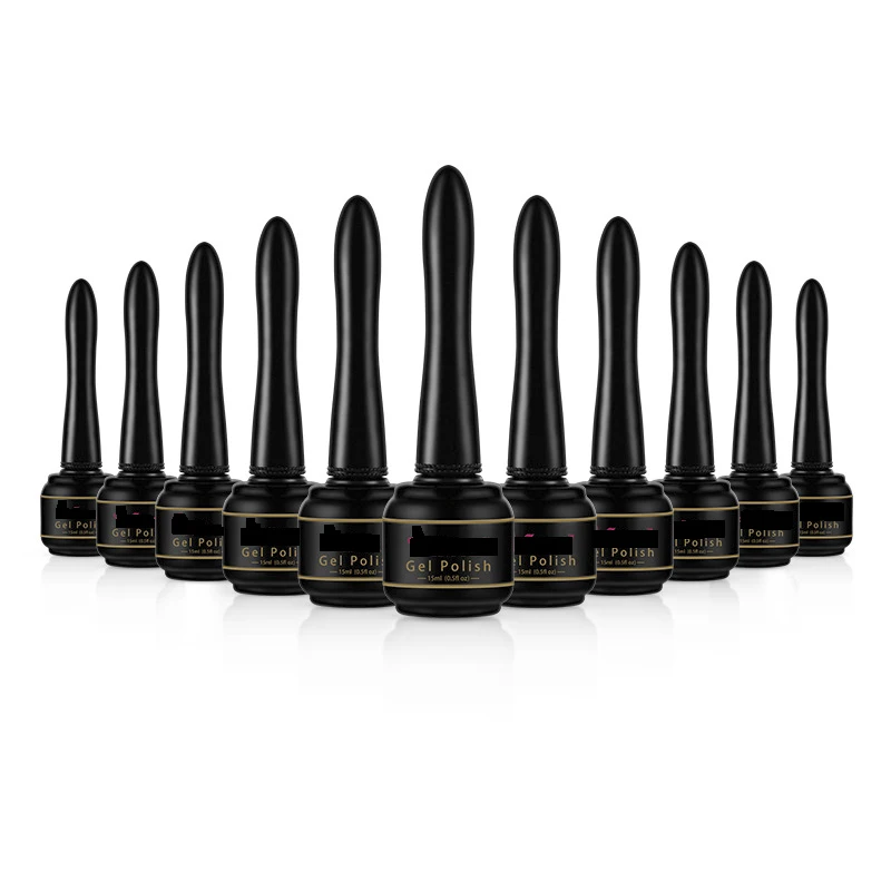 

New design professional high quality private label 15ml colorful nail gel polish, 44 colors