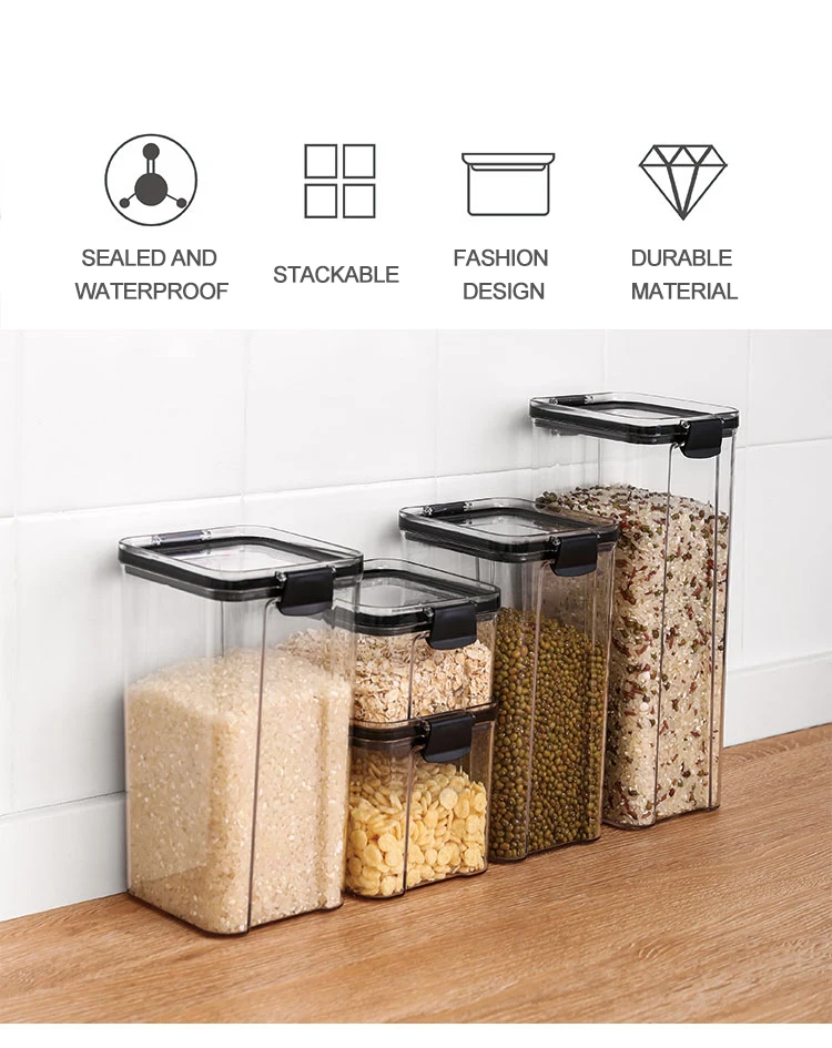 Kitchen Organizer Pantry Fridge Organizer Airtight Container Plastic