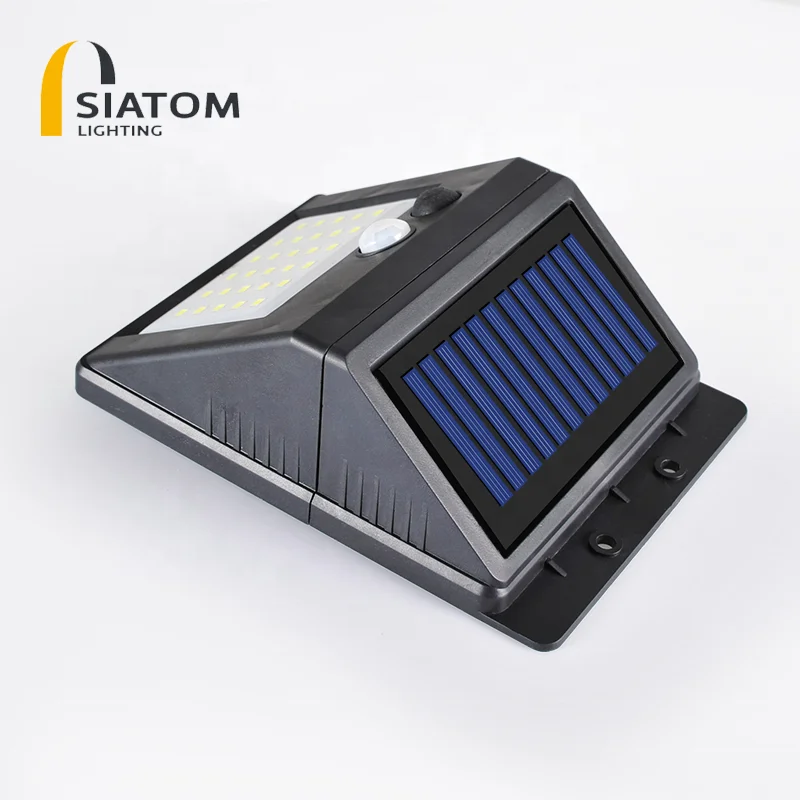 2020 Waterproof IP65 Home Zone Security Solar Energy Deck Lights Water Resistant Motion Sansor Solar Wall Light Outdoor