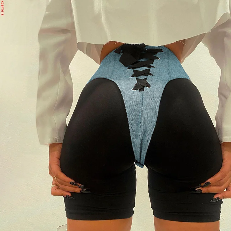 

Bomblook K21PT61535 Fashion Women Shorts Zipper Ribbon Outer Solid Color Skinny Streetwear Women Pants