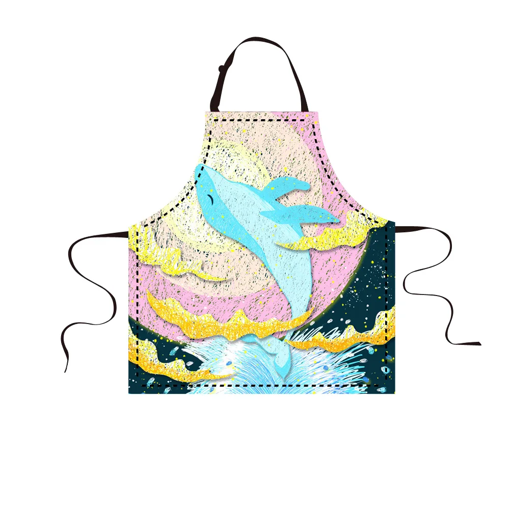 

Custom Made Kitchen Aprons Cleaning Paint Apron for Women