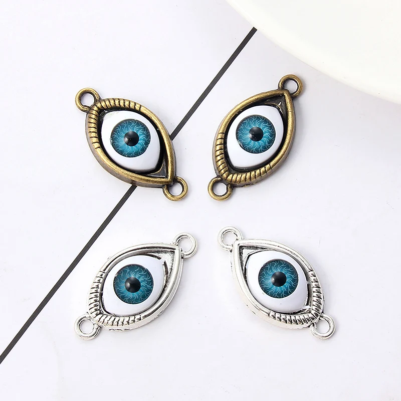 

Fashion Eye charms connector pendants for jewelry makring DIY handmade bracelet necklace earring Jewelry Accessories 15*30mm