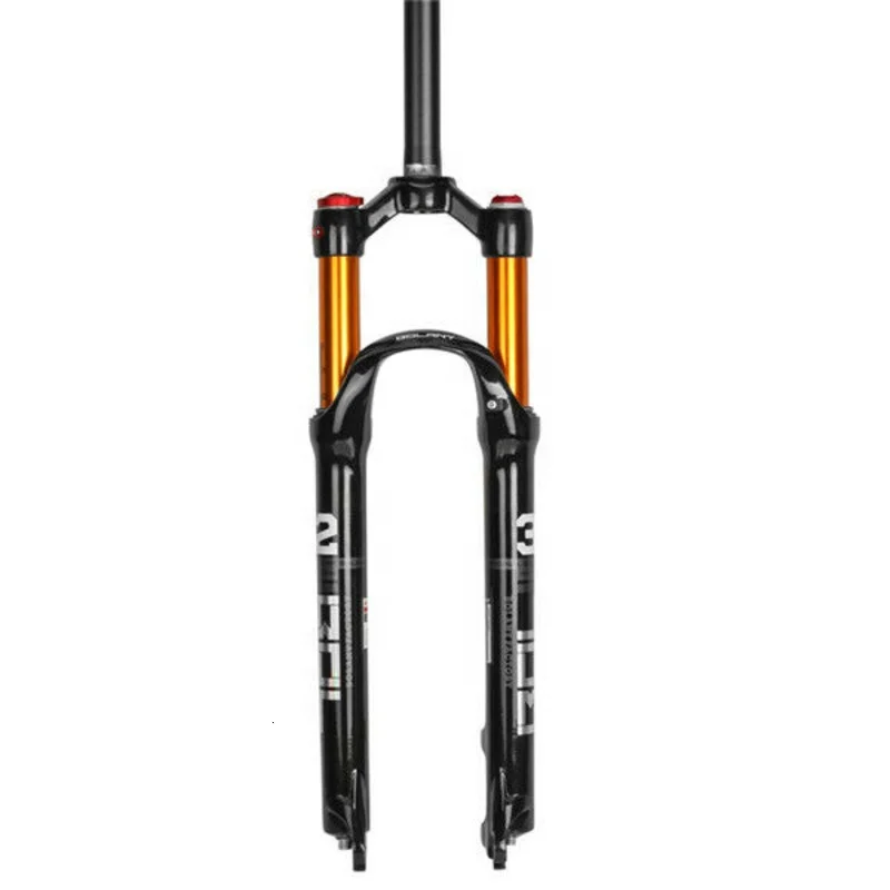 

Bicycle Front Fork 26/27.5/29'' Alloy Ultralight Mountain Bike Air Pressure Damping Bike Fork For Bike, Black+orange