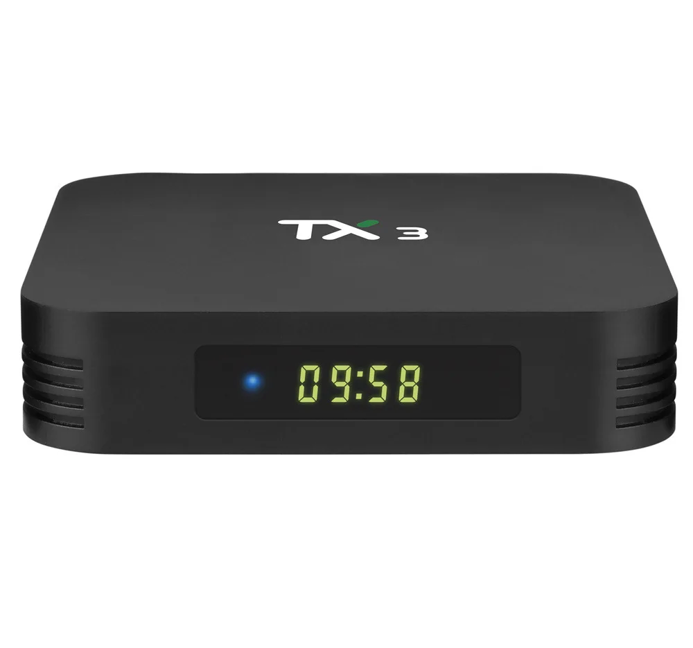 

Tanix TX3 Set Top Box S905X3 Amlogic USB 3.0 Dual Wifi 5G Android 9.0 Digital 16GB 32GB 64GB