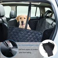 

Waterproof Dog Hammock Pet Dog Car Seat Cover With Side Flaps And Storage Pockets