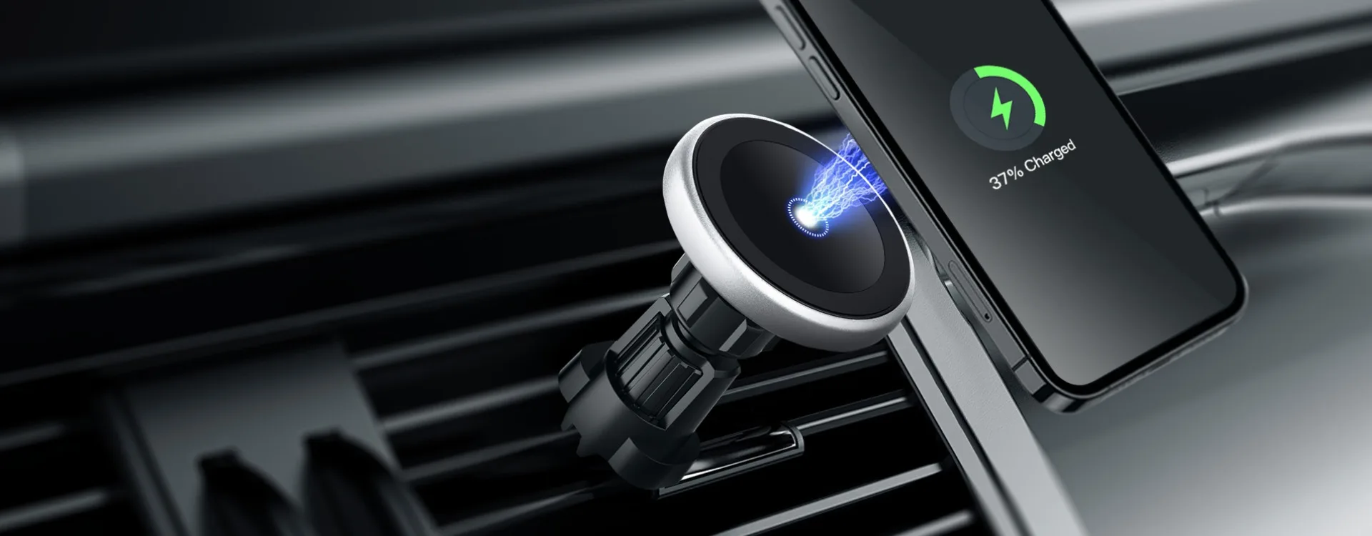 Magnetic wireless car charger