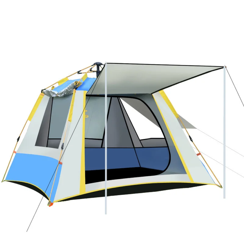 

New Styles high quality family outdoor camping and hiking entertainment double-coated PU+silver waterproof tents