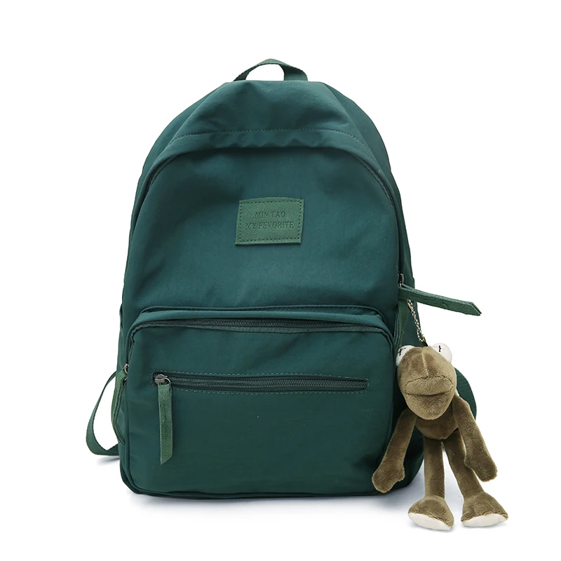 

2019 nylon fashion backpacks women young ladies backpack girl student school bag for laptop travel bag black hot sale, Black/red/green/khaki