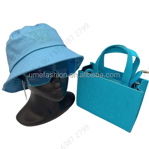 

Wholesale protect black women 3 piece set purse glasses hat sunglasses luxury famous brand pu ladies hand bags handbags