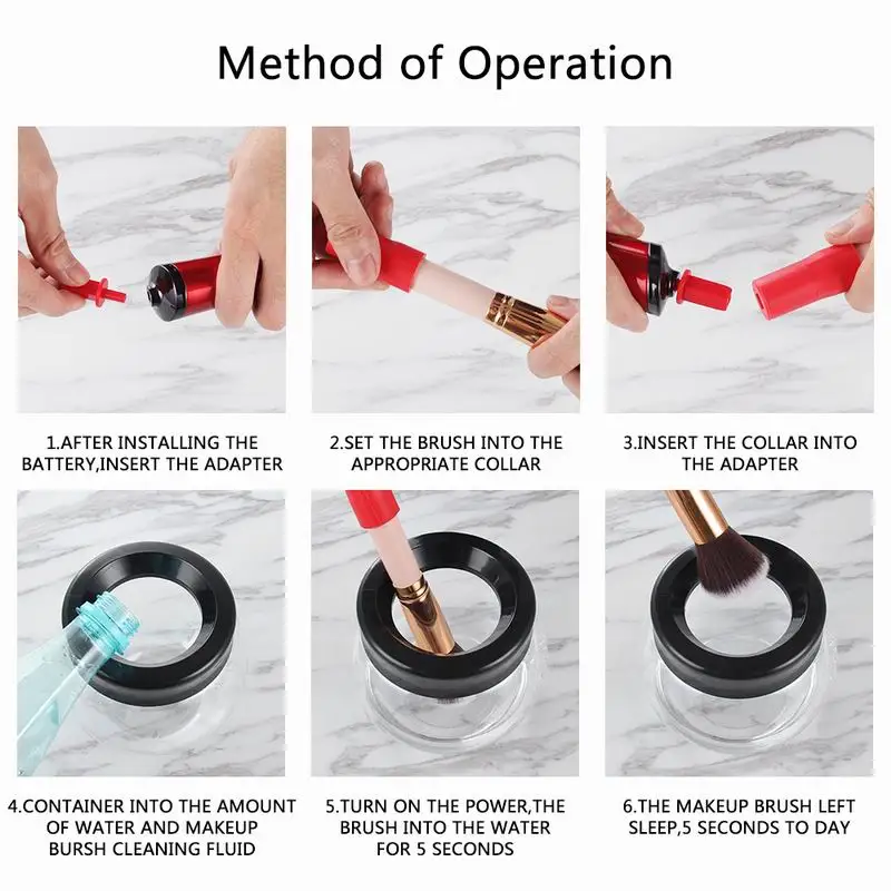 
Amazon Hot Electric Dryer Machine 360 Rotating Make up Brushes Cleaner and drying Private Label Makeup Brush Cleaner 