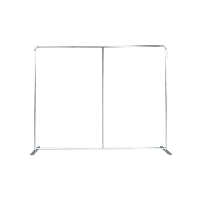 Custom 8ft Wedding Party Stage Decoration Aluminum Alloy Straight Backdrop Tension Fabric Stand Frame