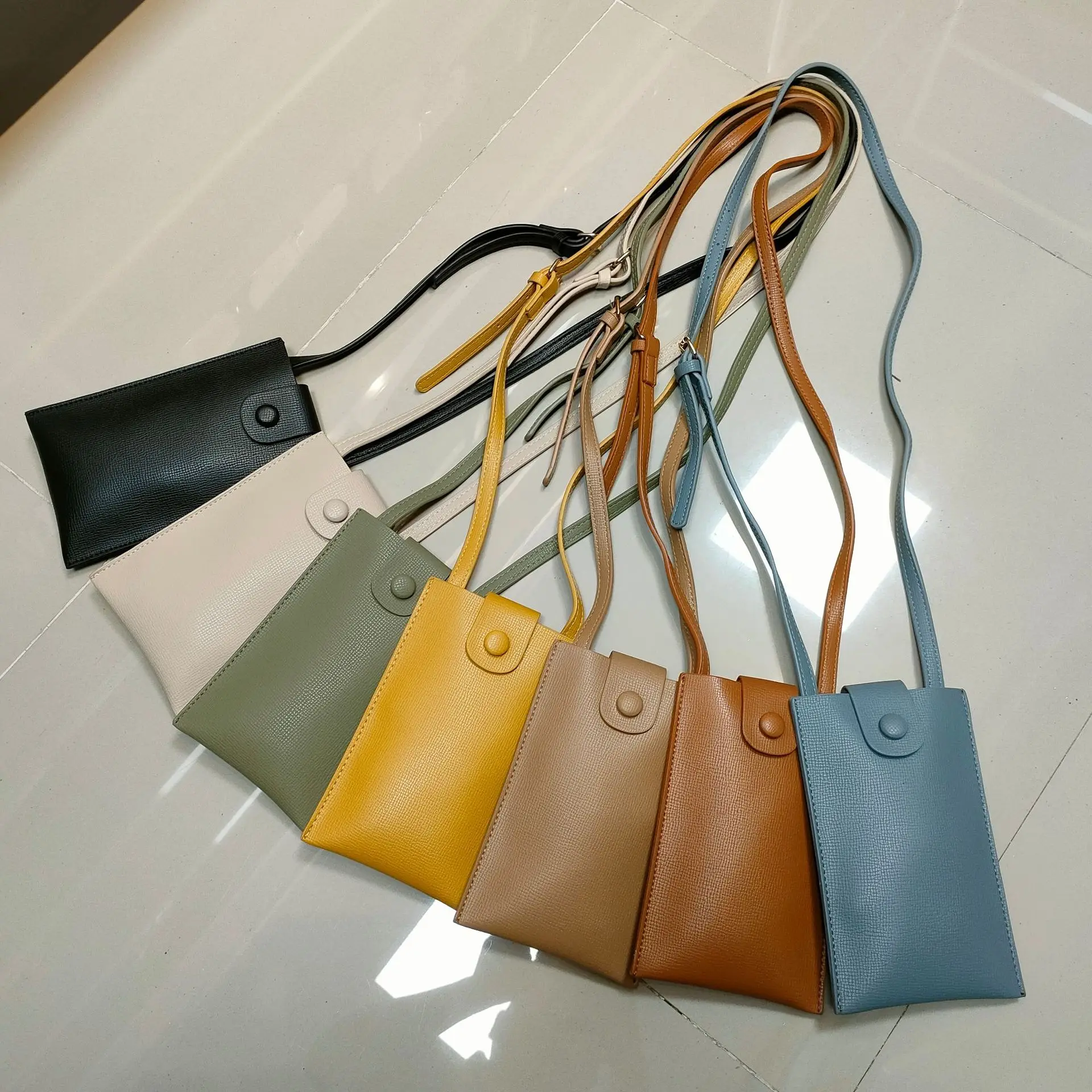 

New sling bag fashion casual vertical mobile phone bag shoulder small mini bag wholesale, Green, blue, maroon, black, brown, khaki