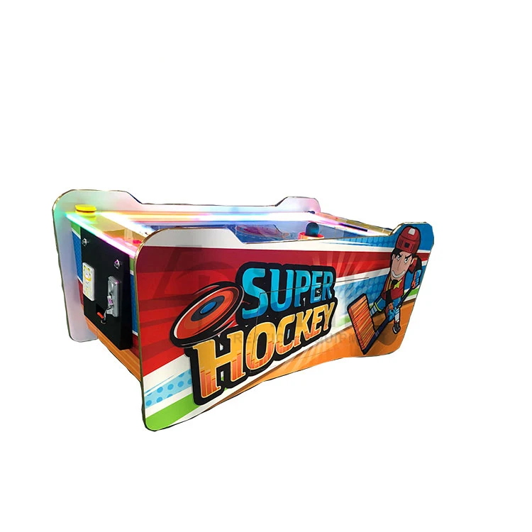 

Hot sale good review Super Hockey Fashion children park coin operated games kids air hockey game table