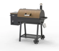 

custom outdoor barbecue electric portable small bbq wood fired fish pellet make grill kit machine and smoker with pid controller