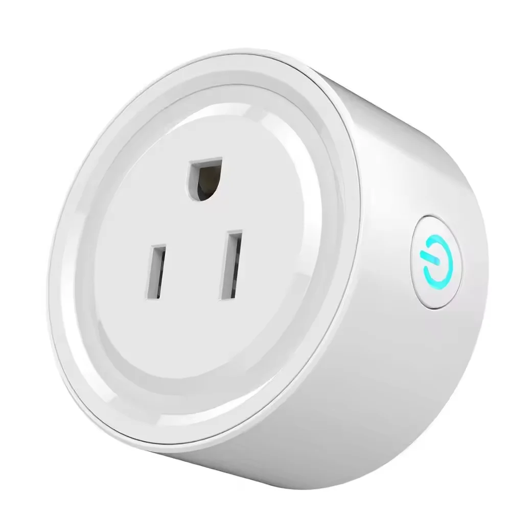 SZMYQ 16A Mini Smart Outlet Plug Alexa Voice Control Timer Function Tuya WiFi Smart Home Socket PC Material No Hub Required