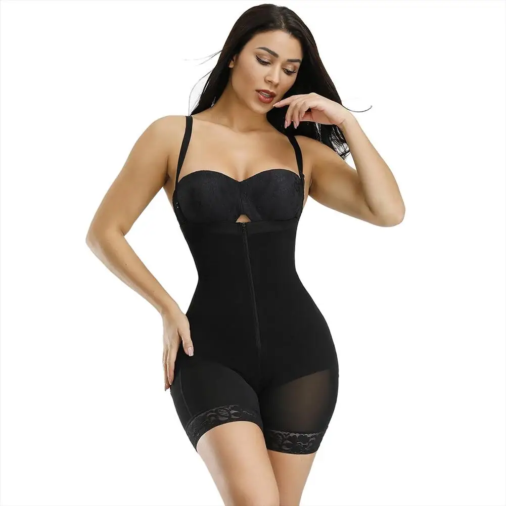 

Factory direct supply slimmer full body shaper plus size shapewear for women, Nude, black