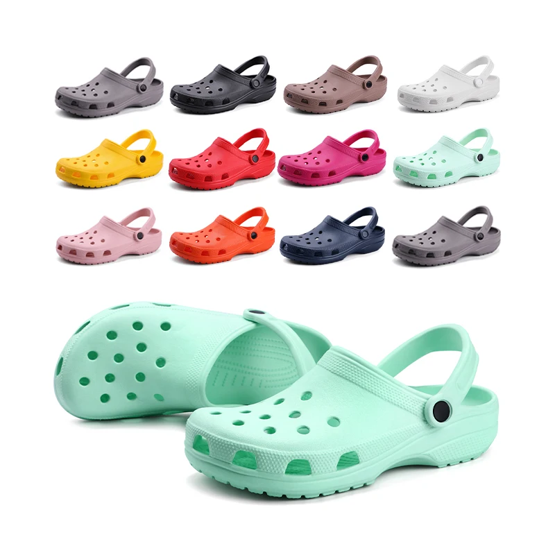 

2021 Wholesale Vendors Custom Logo Garden Clog Eva Flat Pvc Men'S And Women'S Slip Croc Clogs Womans Clogs Shoes Classic