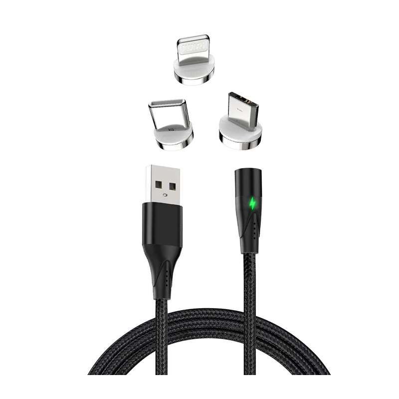 

Wholesale 3 in 1 magnetic charging cable USB To Type C Micro Mobile Phone magnet Data Cables