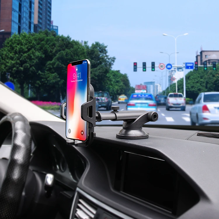 

Telescopic suction cup 3 in 1 smartphone holder car mobile phone bracket
