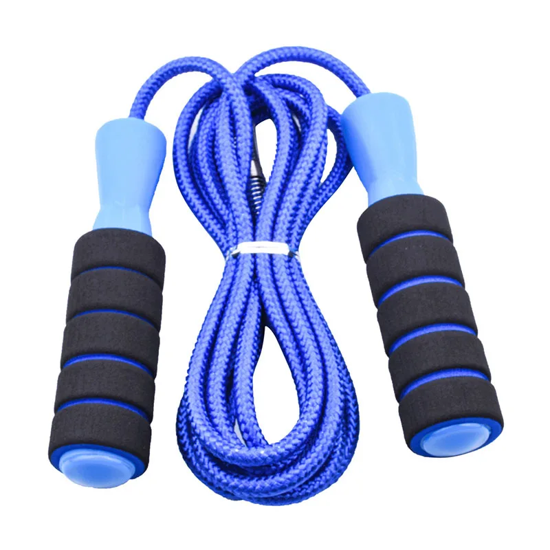 

Factory custom outdoor sports high quality fitness exercise adjustable PVC speed rope skipping, Blue