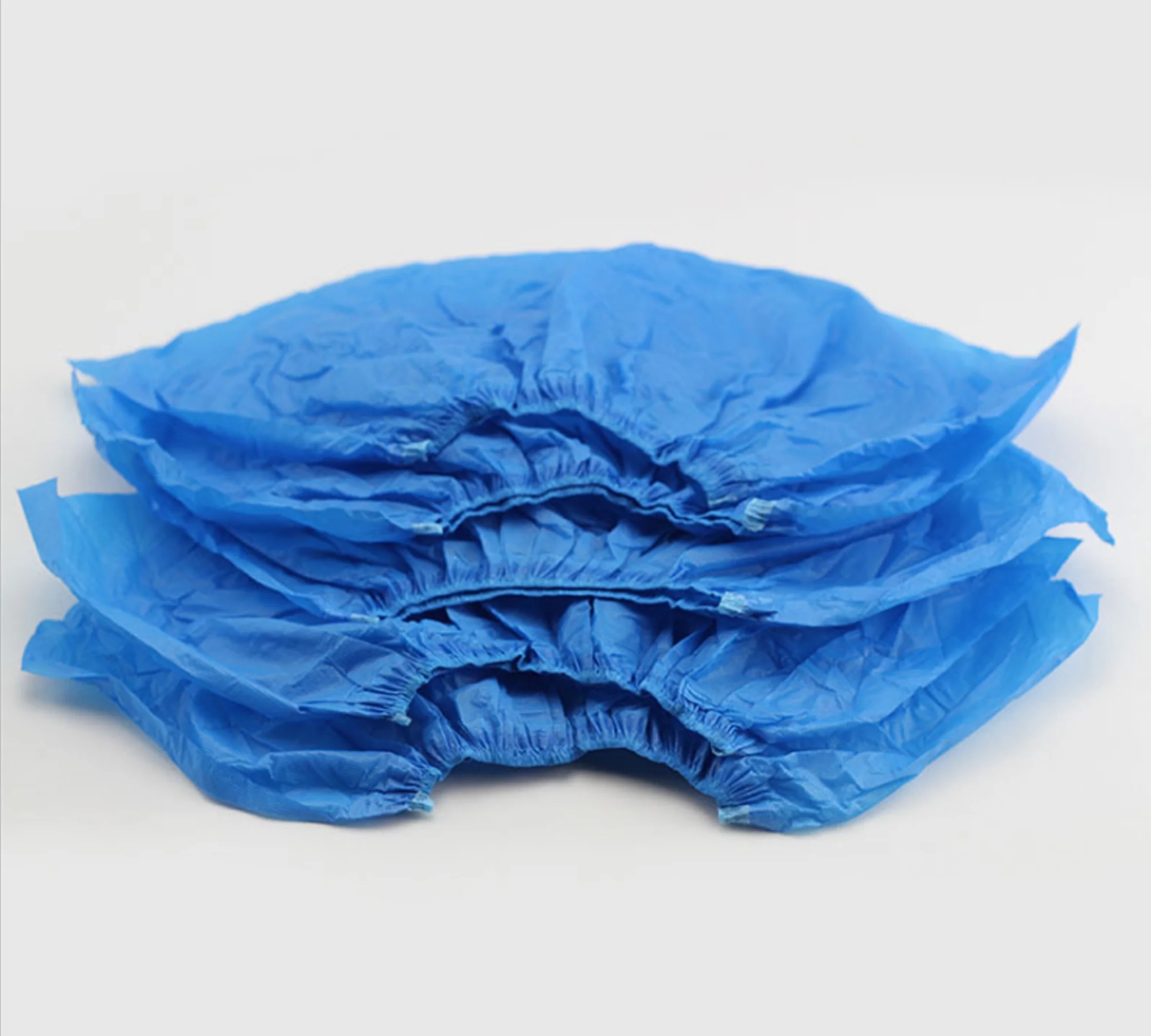 

professional manufacture cheap CPE raw material disposable shoes cover boot covers, Blue