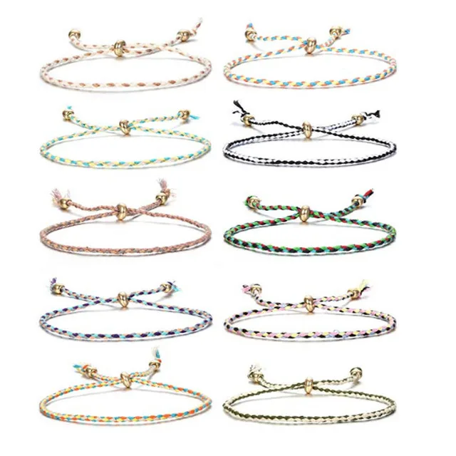 

2019 Yiwu Warehouse cheap hot handmade bracelet friendship bracelets for girls colorful string weave bracelets for sale, Picture