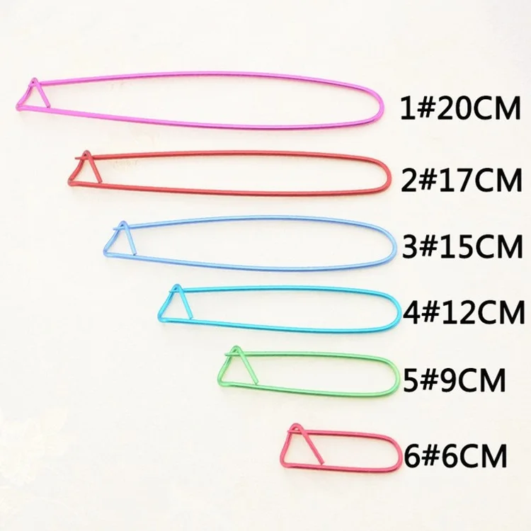 Wholesale Aluminum Knitting Tool Locking Stitch Markers Knitting Needle Clip Hook Stitch Markers for Making Sweater