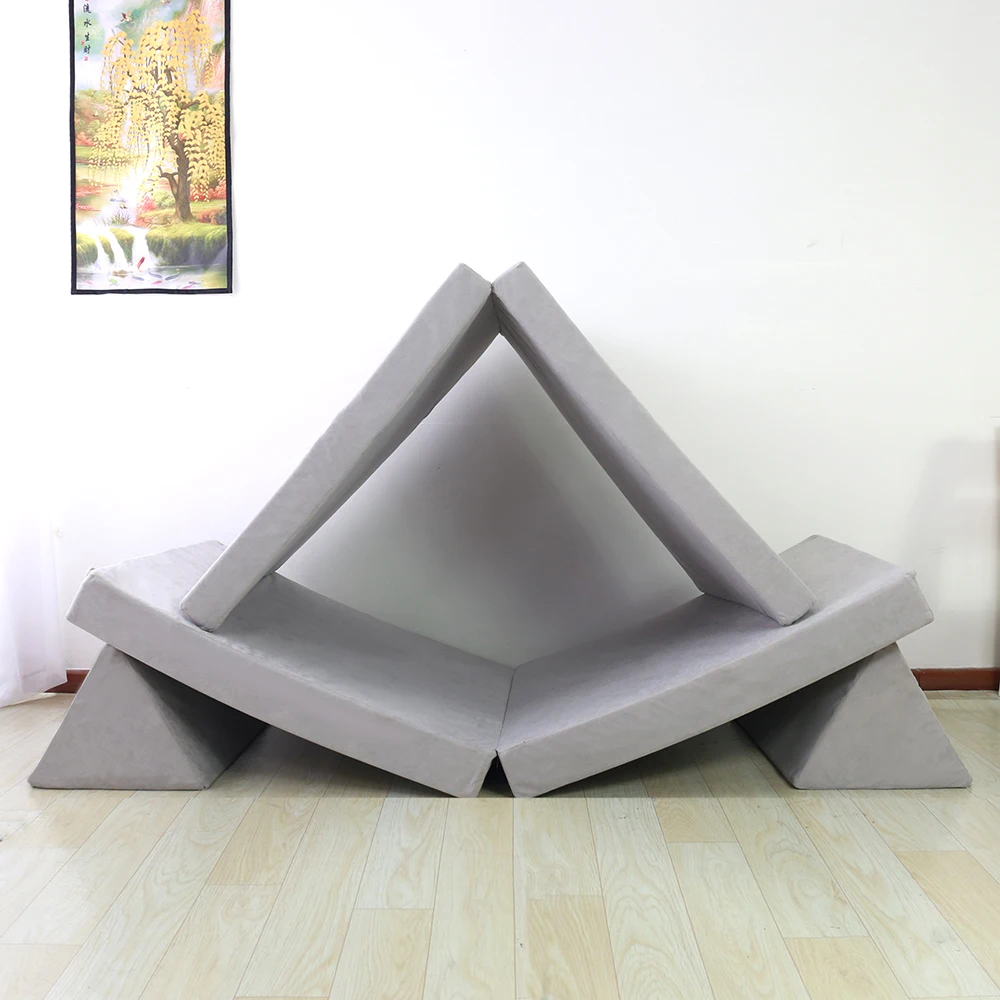 

Infinitely Modular Configurable Custom Colorful Kids Couch Cover Set for Kids Play Couch