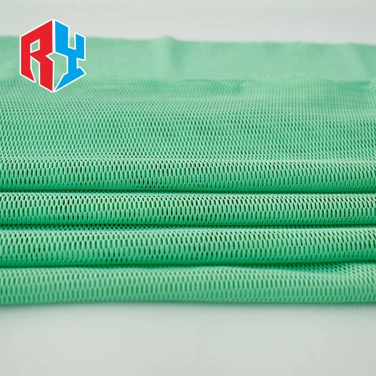 
High quality stock green breathable 92 nylon 8 spandex mesh fabric for sports cloth 