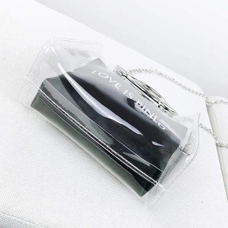 

Premium OEM Twinkle Clear Pvc Portable Transparent Messenger Bag Handle Handbag