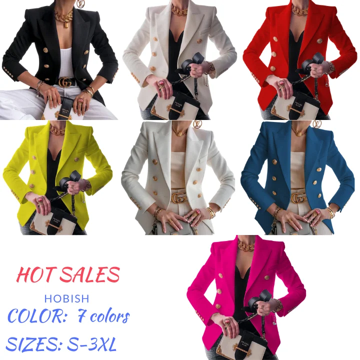 

Fashion New Arrival Blazer Pure Color Casual Commuter Professional Women's Blazer tops Ladies