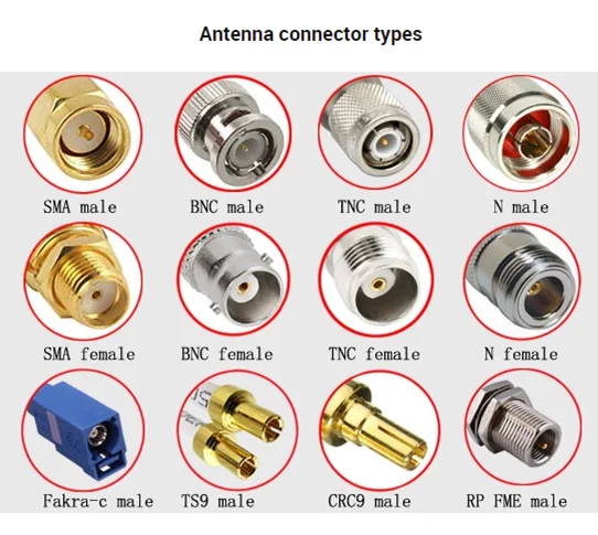 2pcs SMA Jack to SMA Plug Right Angle Adapter for Antenna PA1207 