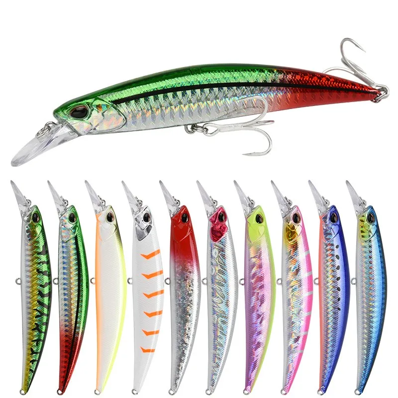 

ALLBLUE LANCE 110S 110mm21g saltwater sinking minnow fishing lure with BKK hook, 10 colors