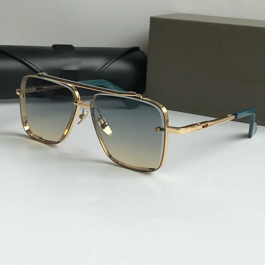 

2021 new luxury brand DT Classic Oversized Men Sunglasses Luxury Brand Women Sun Glasses Square retro Male UV400 Sunglasses