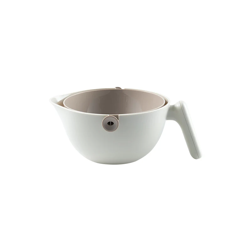

Pinmoo double layer drain basket bowl kitchen strainer bowl basket