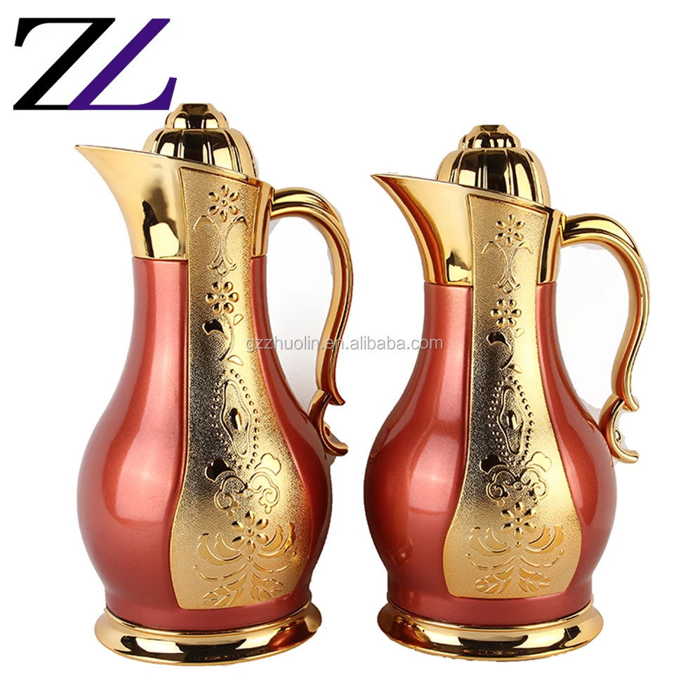 Traditional Golden Red Isolated Arabian Hotel Camping Stainless Steel