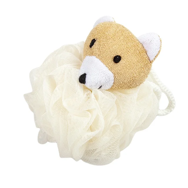 

Cute Animal Shape Mesh Bath Shower Sponge Loofah Bath Sponge For Kids, Customized color