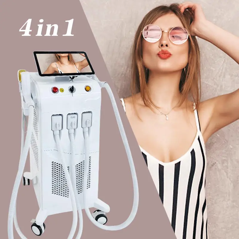 

Global supply 4in1 808 diode laser hair removal Elight skin rejuvenation ND YAG laser tattoo removal RF lifting beauty machine