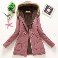 

Winter Womens Thicken Warm Coat Hood Overcoat Long Jacket Outwear New