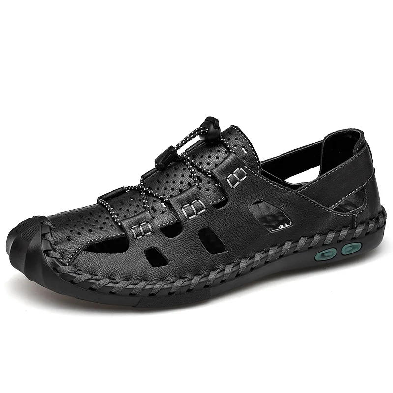 

Summer Beach Shoes Men Casual Outdoor Sandals, Black, brown