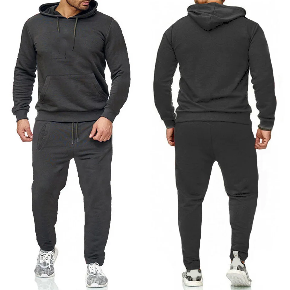 

Joggers for Men Autumn Fitness Sport Matching Couple Tracksuit High Quality Mens Cotton Polyester Slim Fit Solid Color Sweatsuit, Custmized