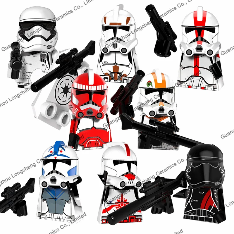 

Clone SW Movie Character Stars Trooper Mini Brick Assembled Building Block Action Figures Kid's Toys Collections PG8097