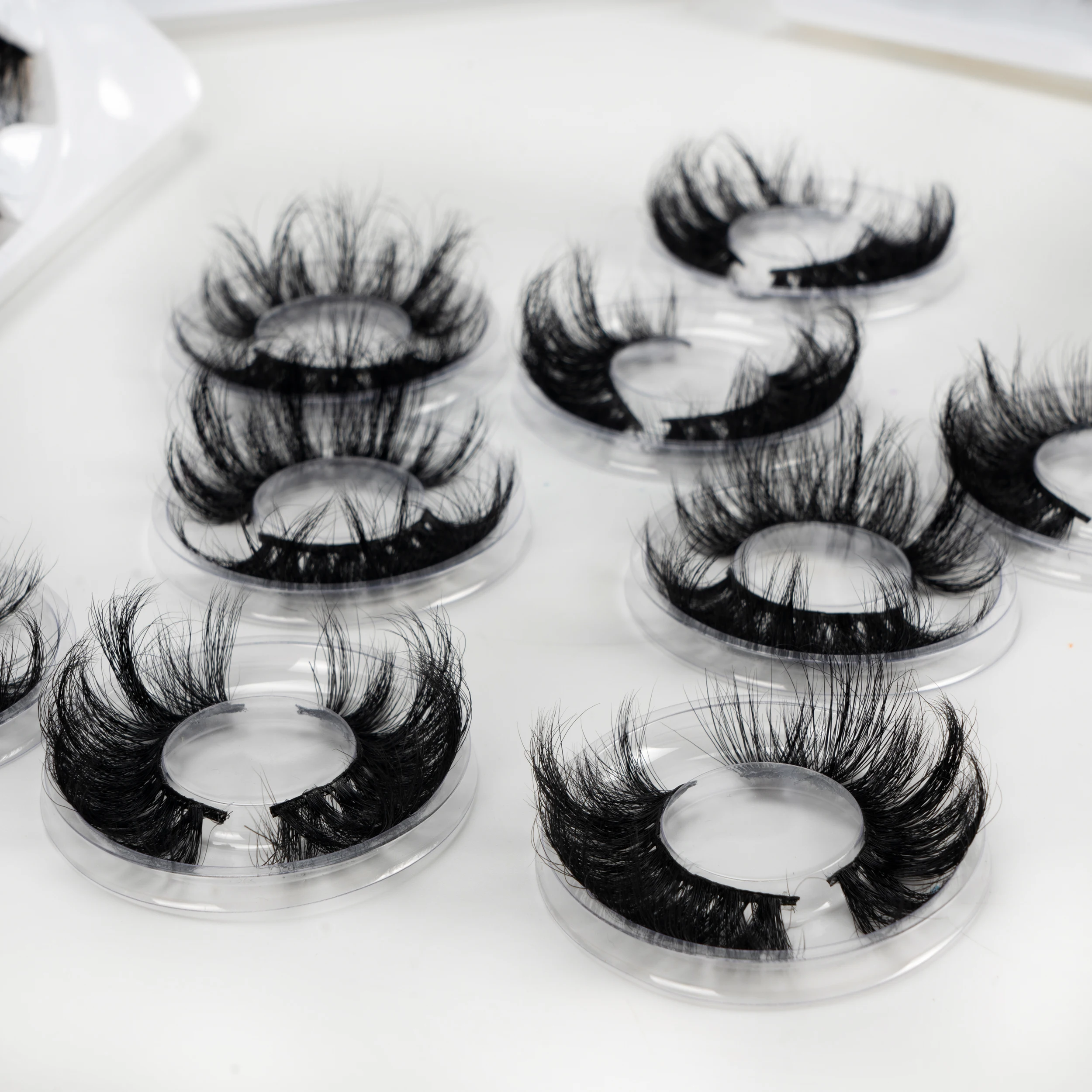 

25mm Mink Eyelashes Private Label Packaging Box Wholesale 3D Mink Lashes Eyelash Custom Logo