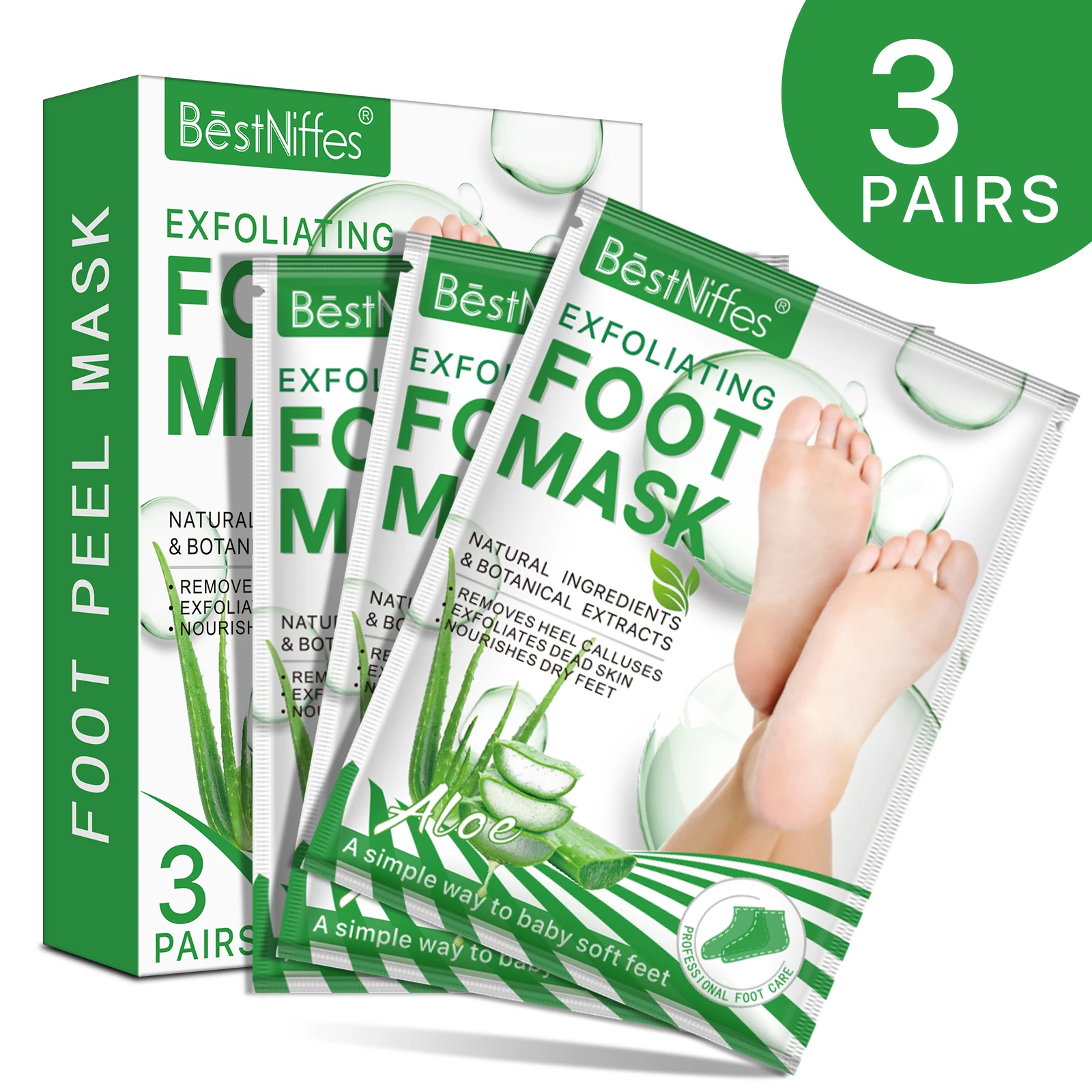 

OEM Private Label Foot Skin Care Exfoliating Feet Peel Off Foot Mask Moisturizing Natural Exfoliating Foot Mask