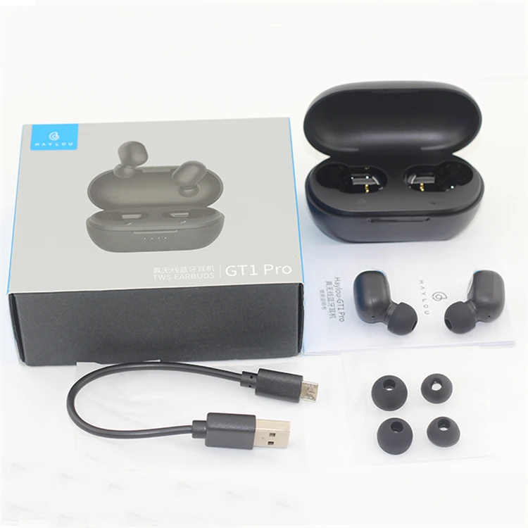 

In Stock TWS Earbuds Touch Control Wireless Headphones IPX5 waterproof Large Battery Stereo Earphones H aylou GT1 Pro