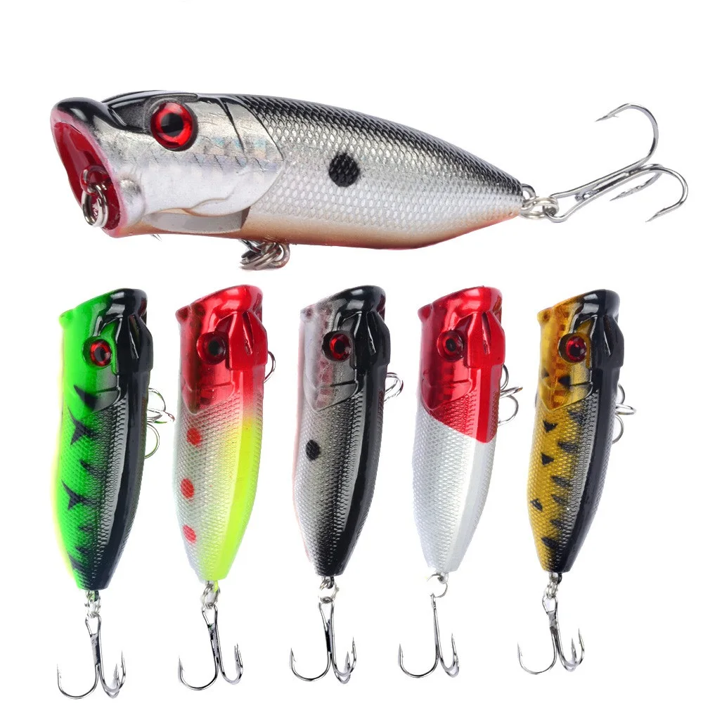 

High Quality Plastic Fishing Lure Popper Hard Lure Popper, 4 color