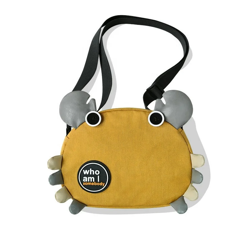 

Cute cartoon crab large capacity waterproof student shoulder pack girls crossbody bag